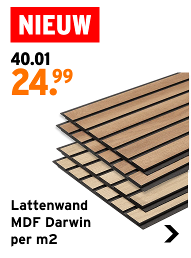 Lattenwand Darwin voor 24.99 per m2