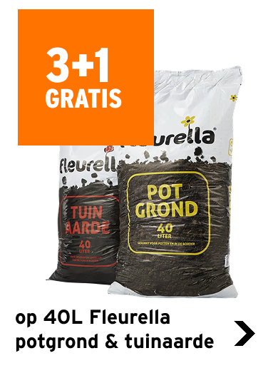 3+1 gratis op Fleurella potgrond & tuinaarde