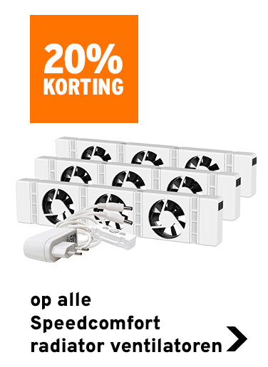 20% korting op Speedcomfort radiator ventilatoren