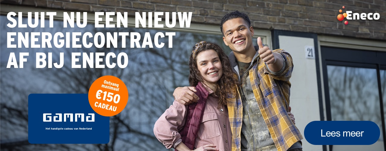 Sluit nu een nieuw energiecontract af bij Eneco