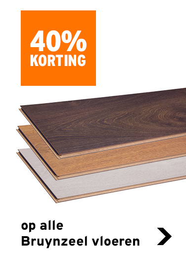 40% korting op alle Bruynzeel vloeren