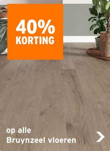 25% korting op alle Bruynzeel vloeren