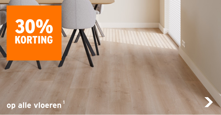 30% korting op alle vloeren