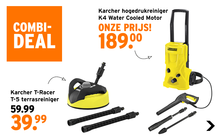 Kärcher hogedrukreiniger K4 Water Cooled Motor voor 189