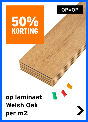 50% korting op laminaat welsh oak